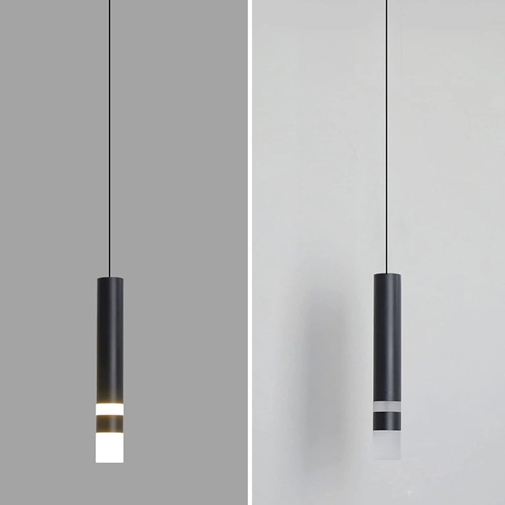 Kiven H-Type Track Light Pendants with Linear Industrial Look 5W LED Track Spotlight Black Light Accent Light Adjustable Stagger The Heights Decorate for Kitchen 3 Lights Customizable,Warm White