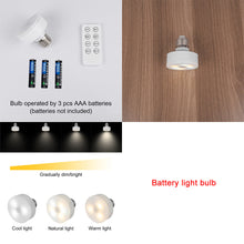 Load image into Gallery viewer, Battery Operated Wireless Vintage Wall Sconce with Smart Dimmable LED Bulb