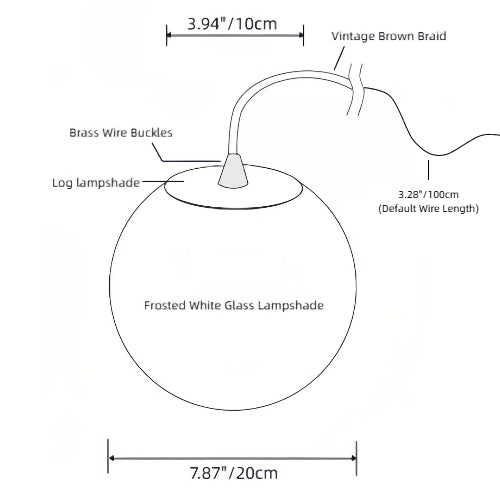 Dimmable H-Type Little Felt Hat Track Pendant lighting Modern Log Glass Globe Shape Living Room Lights Kitchen