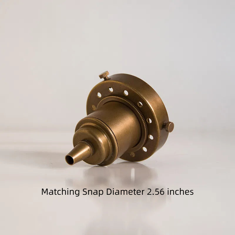 Kiven E26 Brass Lamp Holder Vintage Industrial Light Socket for DIY Lighting Projects Snap Ring Insert Lampshade 2 Pack