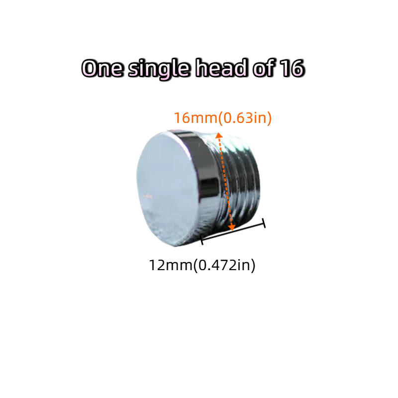 4-Pack Chrome-Plated Lighting Hardware Accessories: 16MM Diameter Hollow Straight Rod with Internal Thread (Desk Lamp Pipe / Craft Rod)