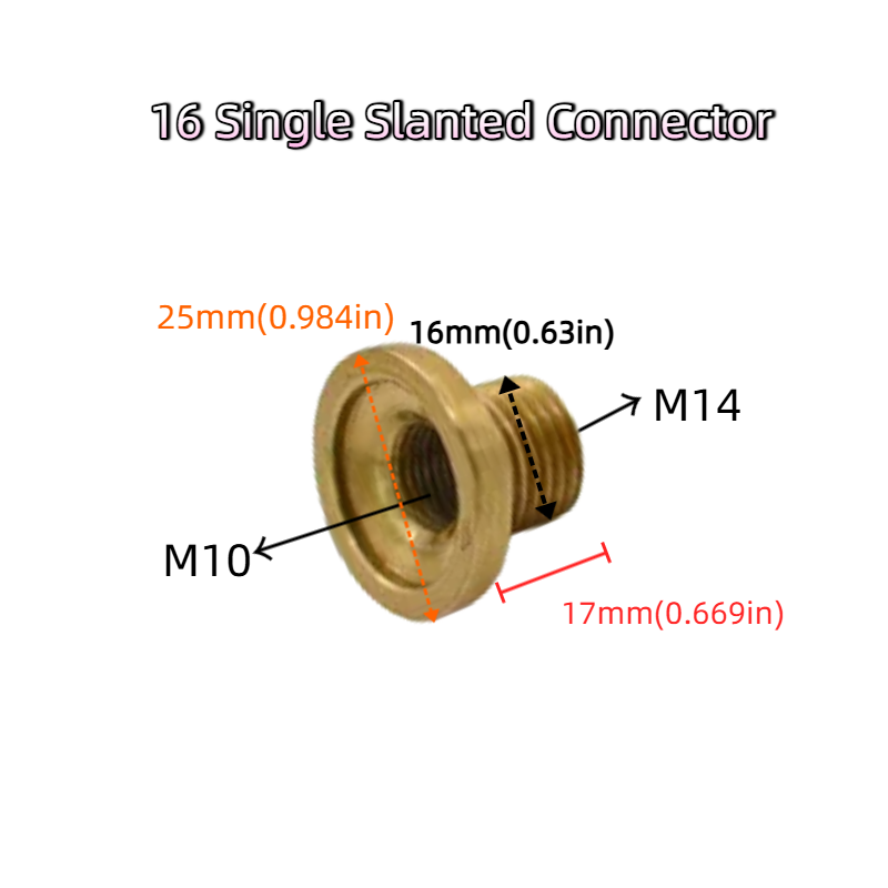 4-Pack Vintage Copper Finish Floor Lamp Accessories: 16MM Diameter Hollow Straight Rod with Threaded Ends (Assembly & Repair Pipe)