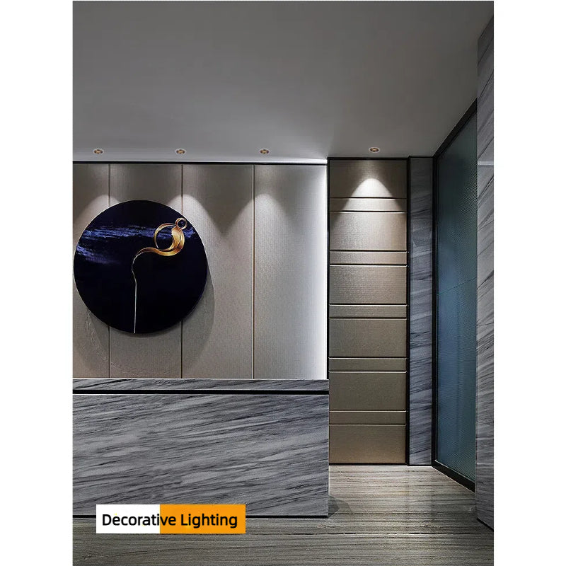 Kiven LED Ceiling Spotlight, Recessed Deep Anti - Glare, High CRI, 2700K-4000K, for Hotels, Clubs, Restaurants, 15 - Degree Spotlight