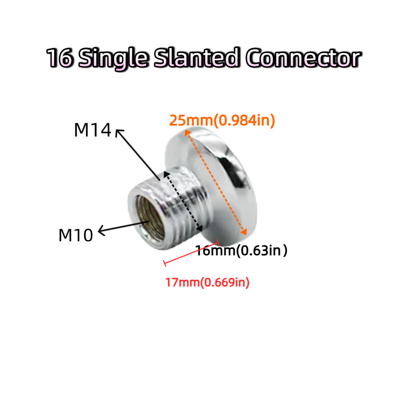 4-Pack Chrome-Plated Lighting Hardware Accessories: 16MM Diameter Hollow Straight Rod with Internal Thread (Desk Lamp Pipe / Craft Rod)