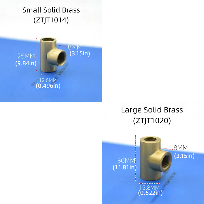 4-Pack M10 Iron T-shaped Connecting Nuts: 90-Degree Right-Angle Threads in Black and Gold, for Bedroom and Living Room Lighting Fixture Assembly