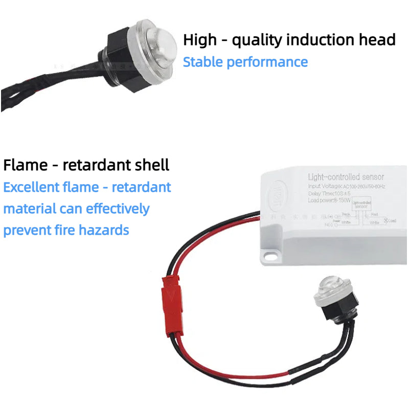 Kiven 110V  Detachable Probe Photocontrol Sensor Switch Module, Outdoor Street Light Supplementary Light Photosensitive Sensor