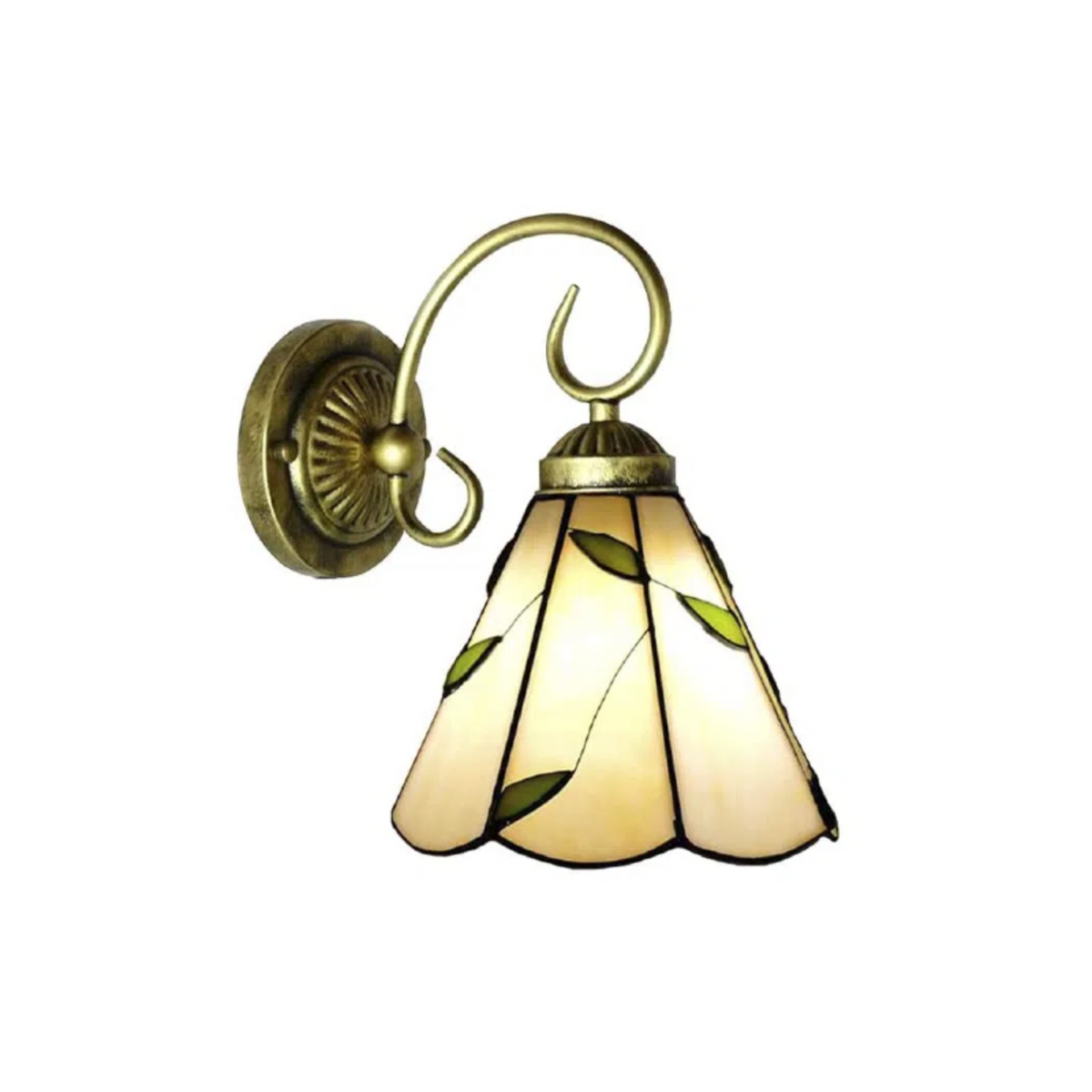 Battery Wireless Tiffany European Style Wall Sconce Remote Dimmable