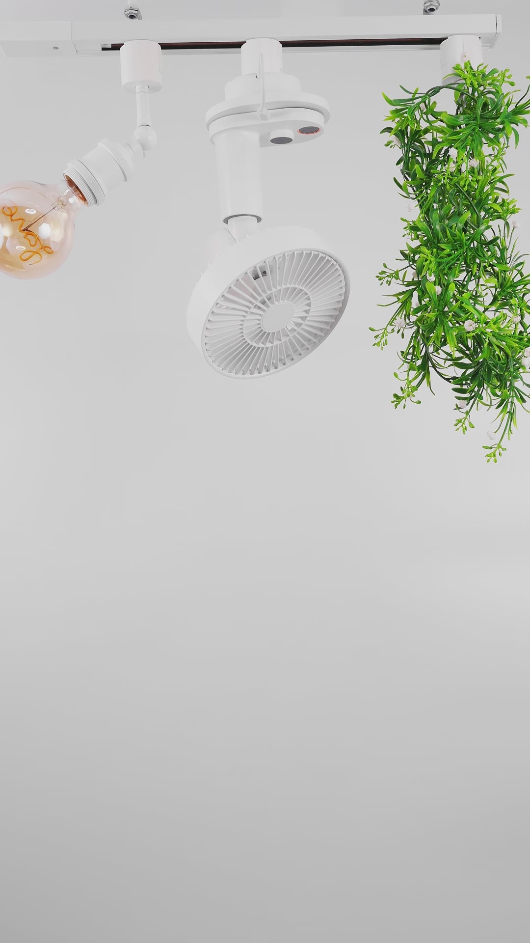 H-type track fan, warehouse ventilation, suitable for small space storage and ventilation, plant rack, bedroom and bathroom, remote control speed adjustment, oscillating fan, track fan