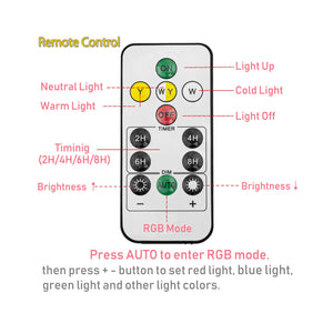 Rechargeable Smart LED Bulbs Dimmable with Remote