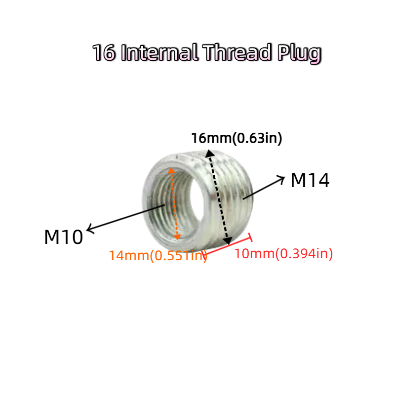 4-Pack Chrome-Plated Lighting Hardware Accessories: 16MM Diameter Hollow Straight Rod with Internal Thread (Desk Lamp Pipe / Craft Rod)