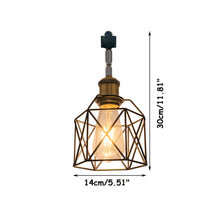 Load image into Gallery viewer, Hollow Cage Metal Shade Track Light Rotatable Tilt Adjustable Accent Lighting Vintage Design